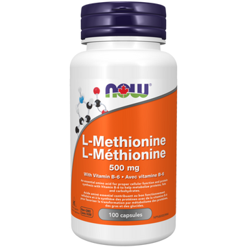 NOW Foods L-Methionine Powder, USP Grade, 500 Grams (1.1 lbs)
