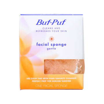 Buf-Puf Gentle Facial Sponge, Daily Deep Cleansing & Exfoliating Sponge for Normal to Dry Skin, 1 Count