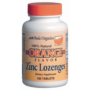 Basic Organics Brands Zinc Lozenges, 100 Ct