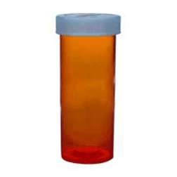 Amber Prescription Vials with Child-Resistant Caps, 6 Dram, 600 Count Bulk Pack