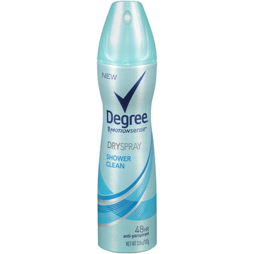 Degree Women Antiperspirant Deodorant Dry Spray, Shower Clean, 3.8 oz