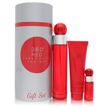 Perry Ellis 360 Red by Perry Ellis Gift Set -- for Men