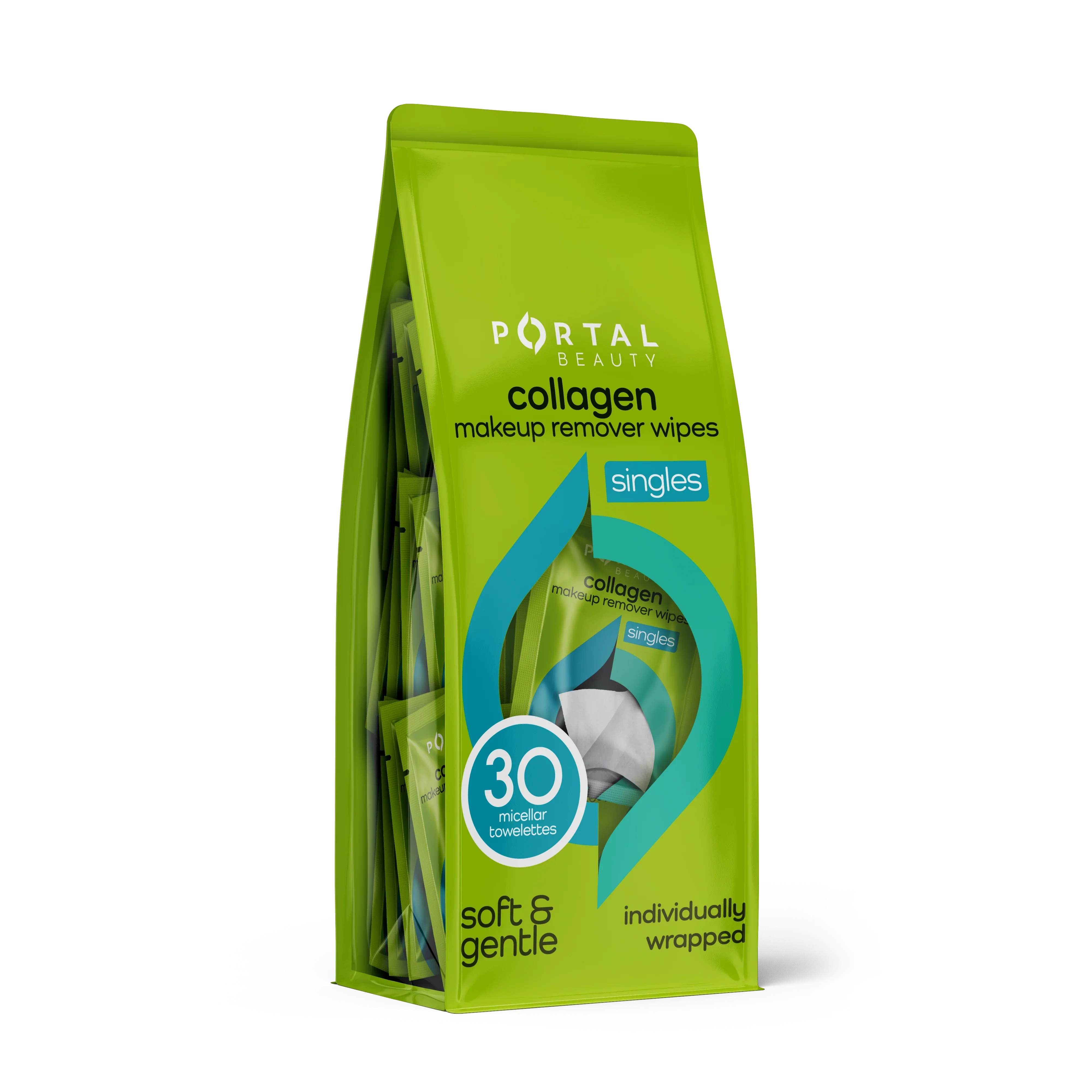 Portal Beauty Vitamin C Makeup Remover Wipes 30 Micellar Towelettes