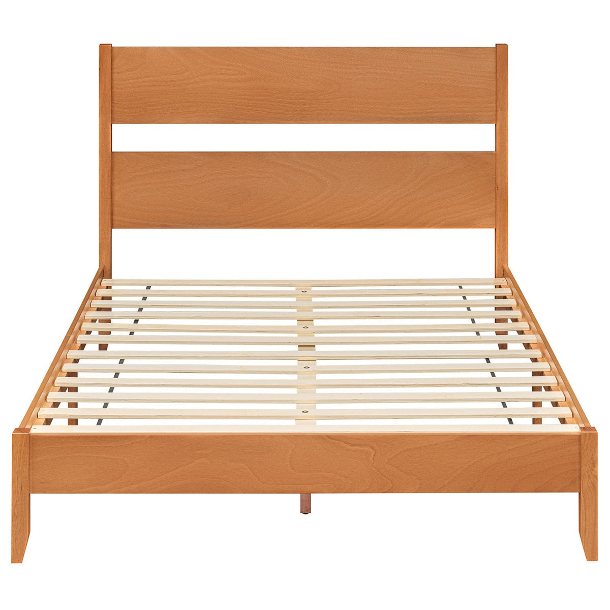 Queen Bed Frame with Headboard and Solid Wood Legs