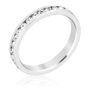 Snowflake 0.35ct CZ Simple Holiday Charm Band Ring