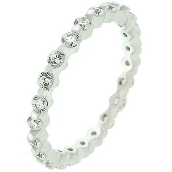 Cubic Zirconia Infinity Band