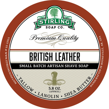Stirling Soap Co. British Leather Shaving Collection