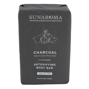 Sunaroma Soap Bar Charcoal With Bergamot Oil 8 Oz