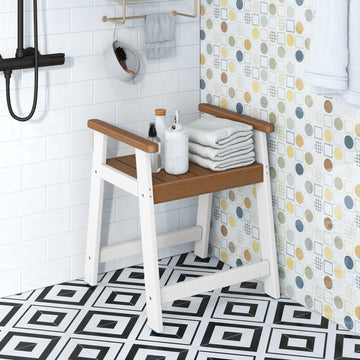 Shower Bench with Arms for Inside Shower Shaving Legs
