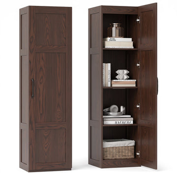 Tall Storage Cabinet with 4 Shelves - 59" Height