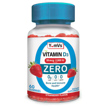 Yum V's Zero Vitamin D3 50 mcg (2000 IU) per serving 60 Gummies