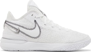 NIKE ZOOM LEBRON NXXT GEN WHITE/METALIC SILVER/BLACK MENS SIZE 9 NM