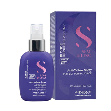 Alfaparf Milano Semi Di Lino Blonde Spray Against Yellow Undertones for Blondes and Highlighted Hair 125 ml (B09VL588R7)
