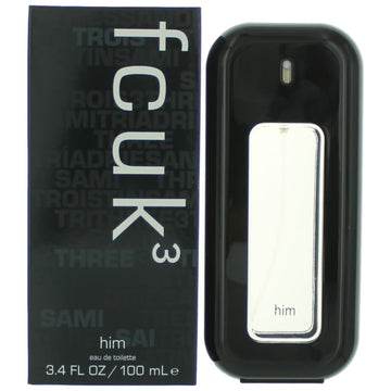 FCUK 3, 3.4 oz EDT Spray for Men