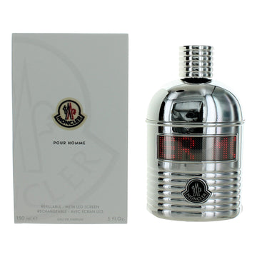 Moncler Pour Homme, 5oz Refillable EDP Spray men with LED Screen