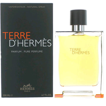 Terre D'Hermes, 6.7 oz Pure Parfum Spray for Men