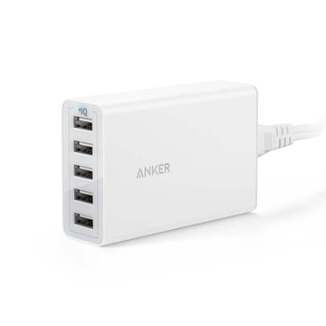Anker PowerPort 5 40W/8A 5-Port USB Charger for Apple iPhone, iPad, Samsung Galaxy, and more (Refurbished)