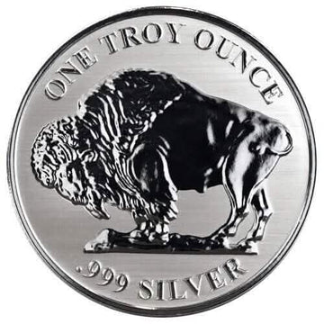 Asahi Buffalo REVERSE PROOF - 1 oz .999 Silver Round