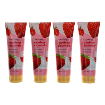 Strawberry Cheesecake, 4 Pack 8oz Moisturizing Body Cream women