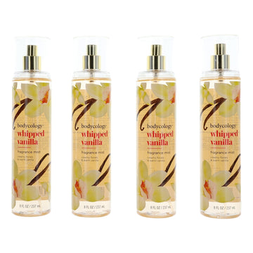 Whipped Vanilla, 4 Pack of 8 oz Fragrance Mist for Women