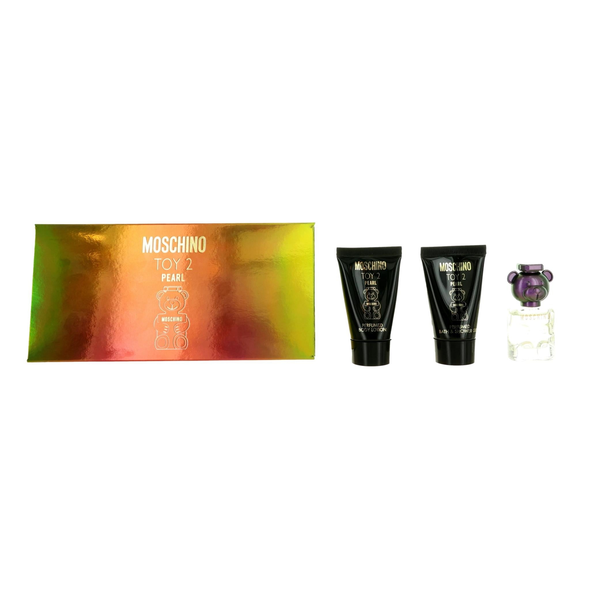 Moschino Toy 2 Pearl, 3 Piece Mini Set for Unisex