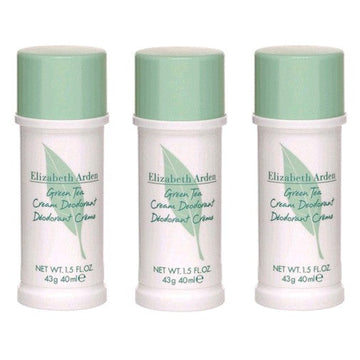 Green Tea, 3x1.5oz (4.5oz total) Cream Deodorant women