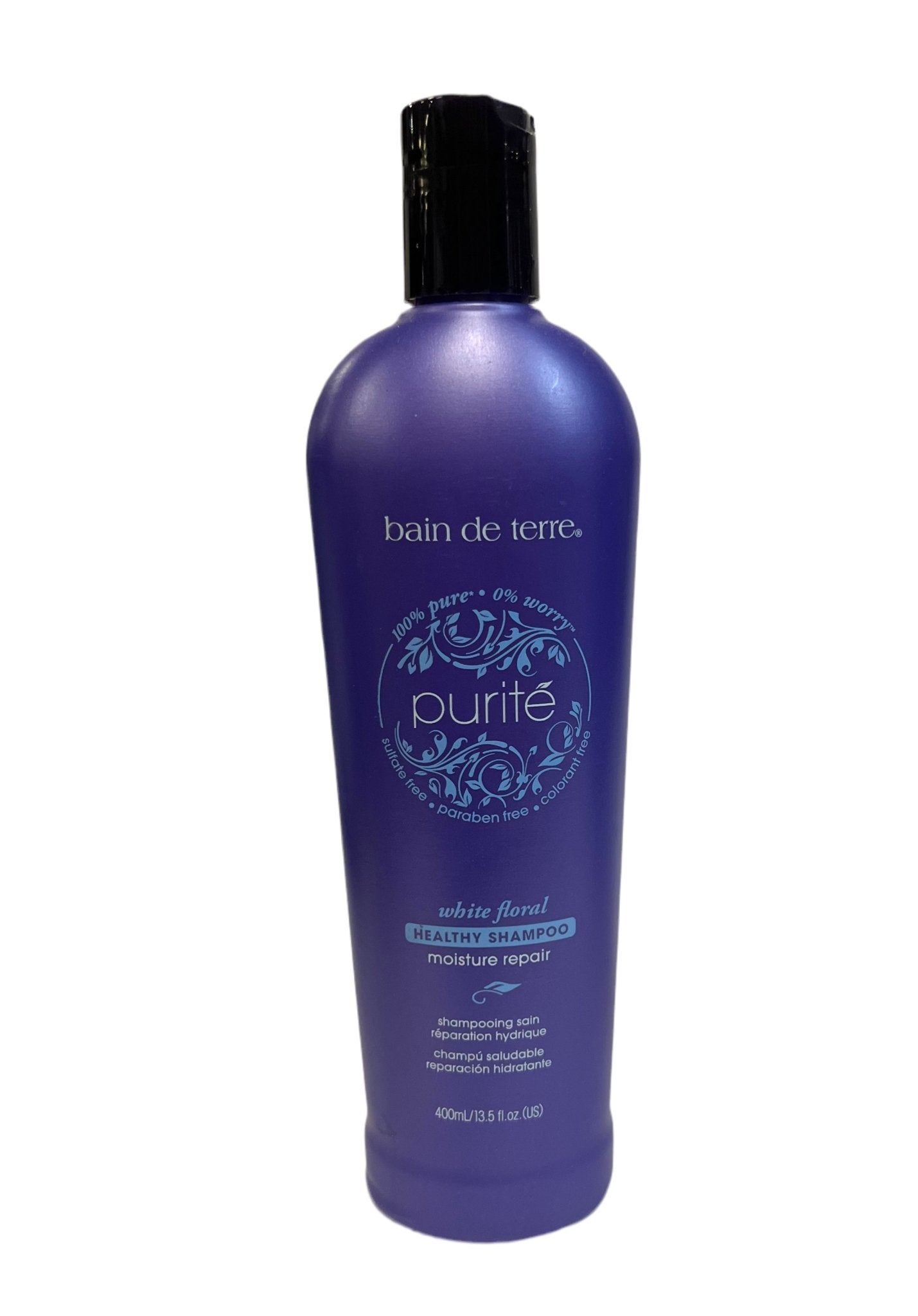 Bain de Terre Purite White Floral Moisture Repair Shampoo/ Conditioner  (Size : 13.5 oz)