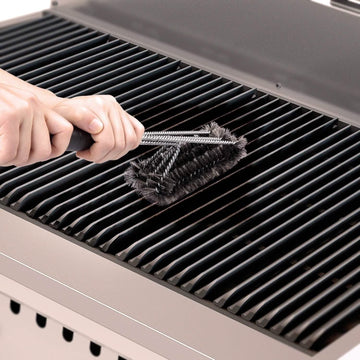 Barbestar 18" 3 in 1 Safe Barbecue Grill Brush Wire Bristles