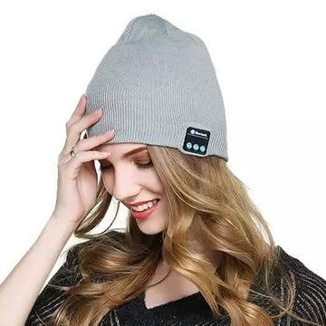 Beanie with Built In Wireless Bluetooth Headphones