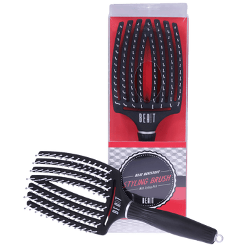 BEAUT Heat Resistant Stylilng Brush w/styling Pick