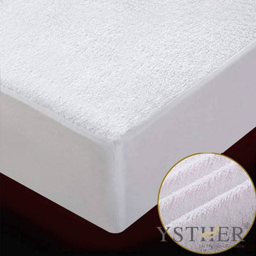 BeautySleep Terry Waterproof Mattress Protector Premium Hypoallergenic Cover