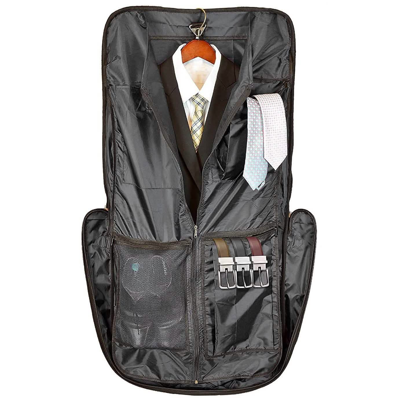 Bolford Travel Garment Bag For Business Trips And Travel With Padded Computer Pocket