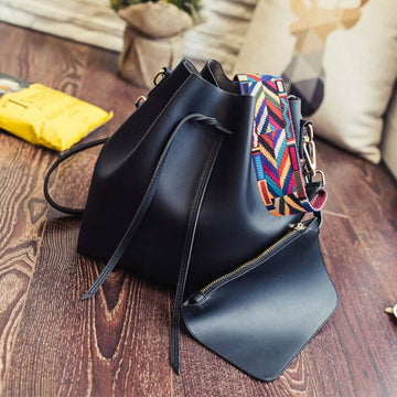 Bucket Bag with Boho Strap
