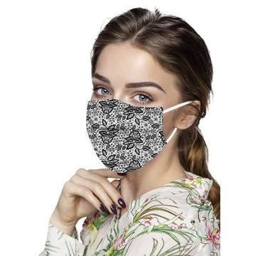 Butterfly Disposable Mask Flowers Lace