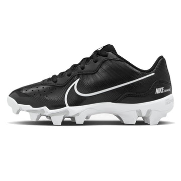 Nike Alpha Huarache 4 Keystone Boys Rubber Baseball Cleats SZ 5.5 Black | White
