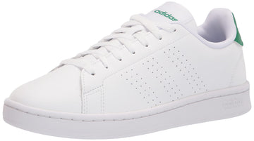 adidas Mens Advantage Racquetball Shoe White/White/Green 14