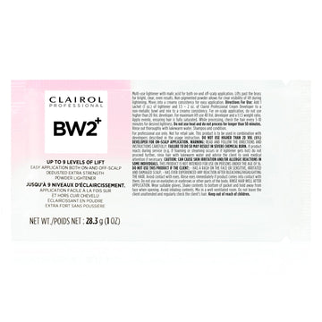 Clairol Professional BW2+ Dedusted Extra Strength Powder Lightener for Hair Highlights