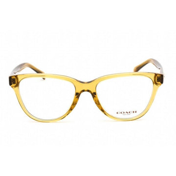 Coach Women's Eyeglasses Transparent Honey Plastic Cat Eye Frame 0HC6202U 5715 (Refurbished)