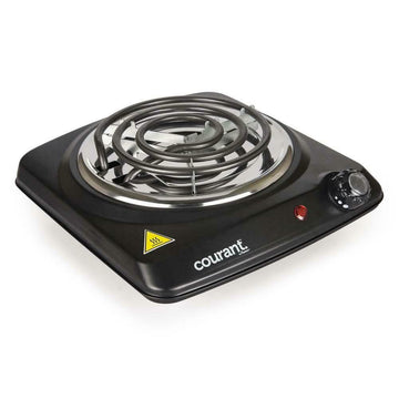 Courant 1000 Watts Electric Single Burner, Black