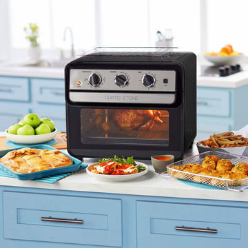 Curtis Stone Dura-Electric 1700-Watt 22L Air Fryer Oven with Rotisserie (Refurbished)