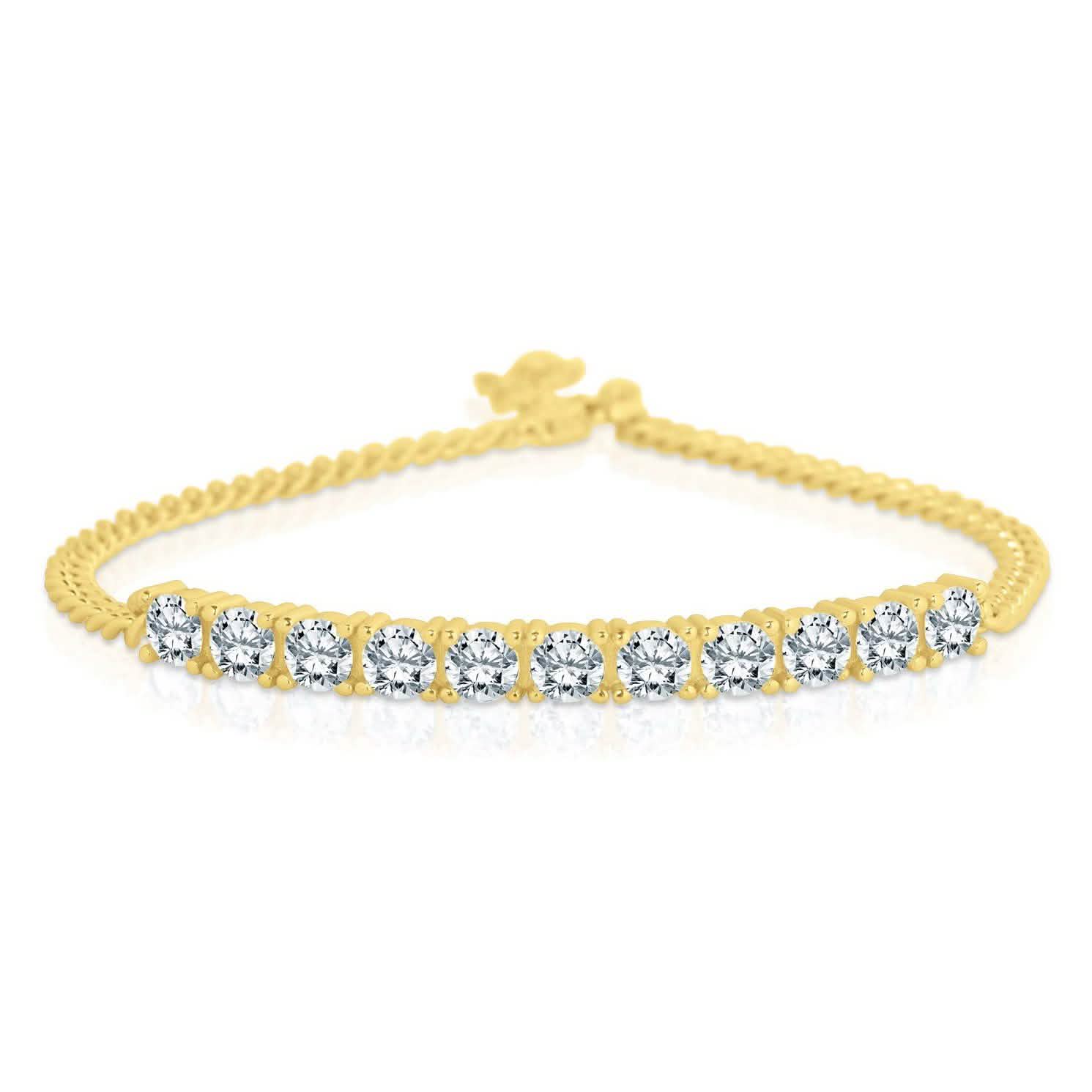 CZ Bar Curb Bracelet
