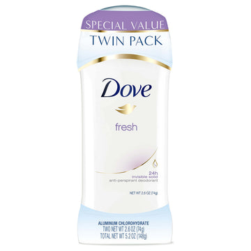 Dove Deodorant Fresh 2.6 oz Twin Pack