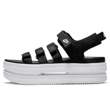 Nike Icon Classic Womens Sandals (DH0224-001BLACK/WHITE-WHITE) Size 12