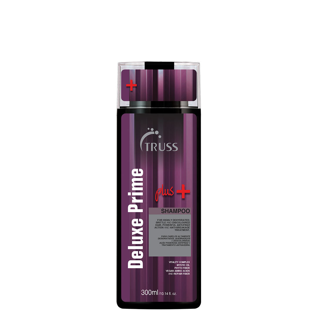 Truss Deluxe Prime Plus+ Shampoo for Dry, Damaged Hair - Moisturizing Hair Shampoo for Women & Men - Frizz-Control & Breakage Defense - Improve Natural Shine