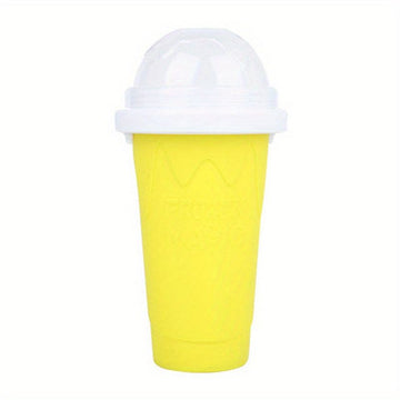 400ml Summer Homemade Squeezable Juice Water Bottle, Quick-Frozen Ice Cream Slushy Maker Smoothie Cup