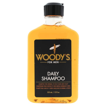 Daily Shampoo by Woodys for Men - 12 oz Shampoo