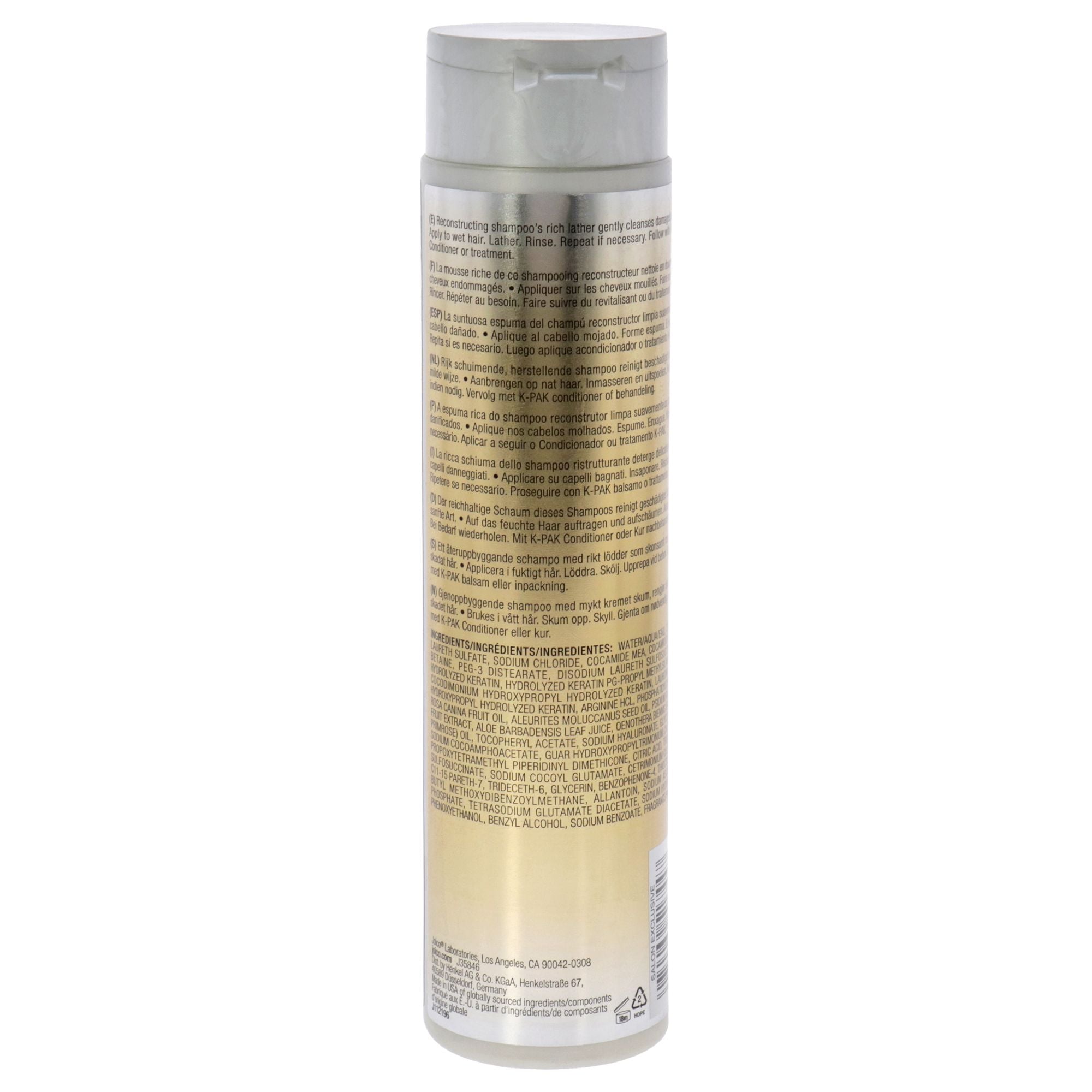 K-Pak Shampoo To Repair Damage by Joico for Unisex - 10.1 oz Shampoo