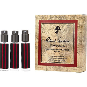 ROBERT GRAHAM COURAGE by Robert Graham BLENDED ESSENCE TRAVEL REFILL SPRAY 0.25 OZ X 3