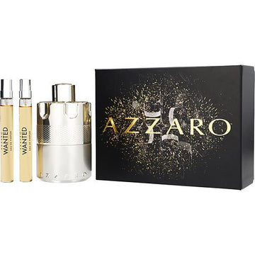 AZZARO WANTED by Azzaro EAU DE PARFUM SPRAY 3.4 OZ & EAU DE PARFUM SPRAY 0.34 OZ X 2