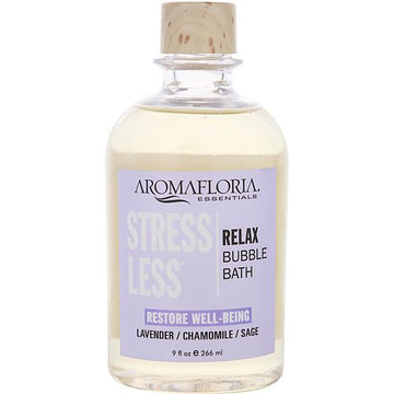 STRESS LESS by Aromafloria FOAMING BUBBLE BATH 9 OZ BLEND OF LAVENDER, CHAMOMILE, AND SAGE